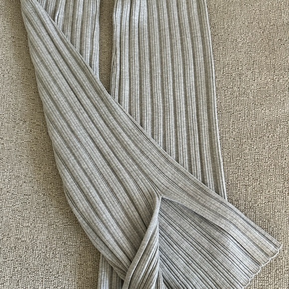Pink Rose Light Gray Ribbed Set - Picture 4 of 4